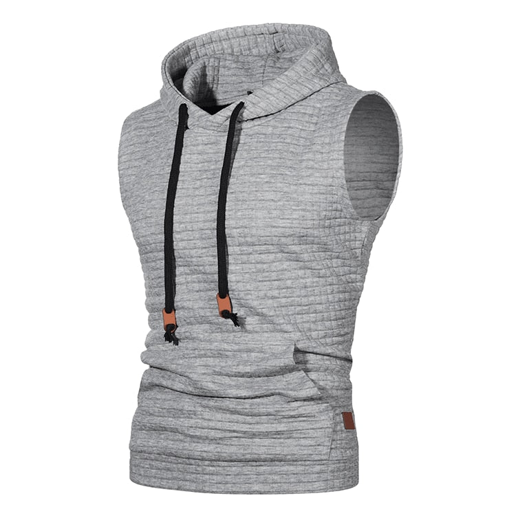 2022 New Fashion Clothing Bodybuilding Muscle Guys Fitness Men Women Hooded Tank Top Vest Sportswear Sleeveless Shirt Hoodie