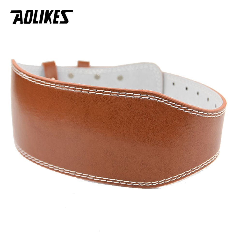 AOLIKES New Wide Weightlifting Belt Bodybuilding Fitness belts Barbell Powerlifting Training waist Protector gym belt for back