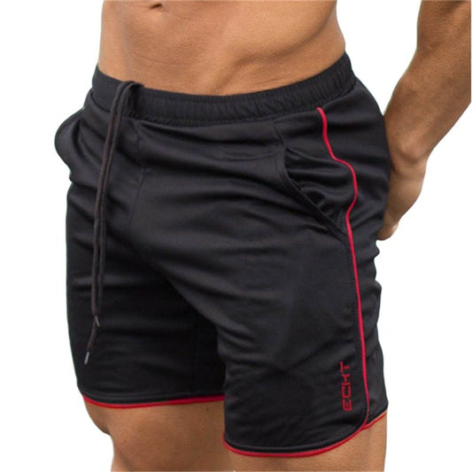 GITF mens gym fitness shorts Bodybuilding jogging workout male shorts pants sport Run Breathable Quick drying Mesh Sweatpants