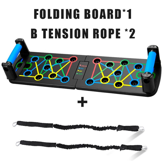 Folding Push-up Board Multifunctional Abdominal Muscle Enhancement Muscle TrainingGym Sports Portable Fitness Equipment