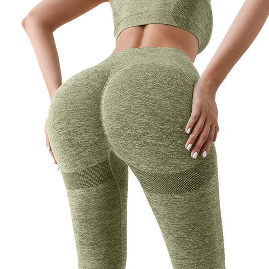 Women Sport Seamless Leggings High Waist Elastic Solid Yoga Leggings Gym Trainning Joggings Pants Female Gym Accessories