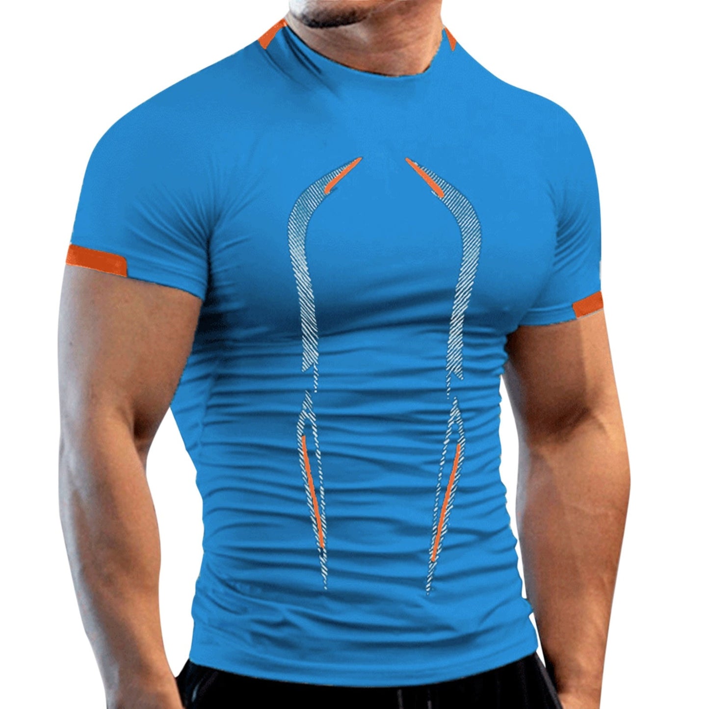 Summer Gym Shirt Sport T Shirt Men Quick Dry Running Shirt Men Workout Tees Fitness Tops Oversized Short Sleeve T-shirt Clothes