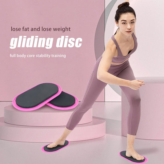 Dual Sided Gliding Discs (Pair) Core Sliders Core Fitness Training Tool, Gym Home Abdominal & Total Body Workout Equipment