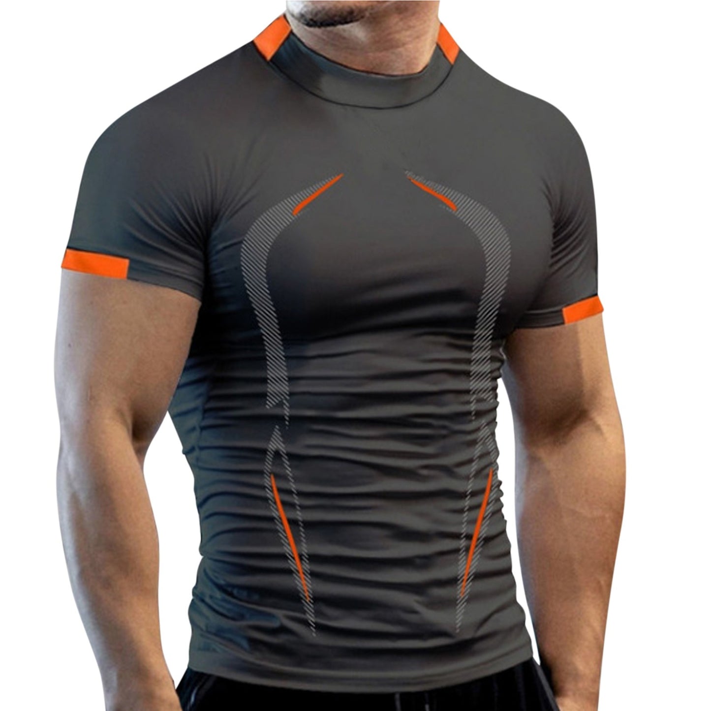 2022 Summer Gym Shirt Sport T Shirt Men Quick Drying Running Shirt Men Workout Training Tees Fitness Tops Rashgard T-shirt