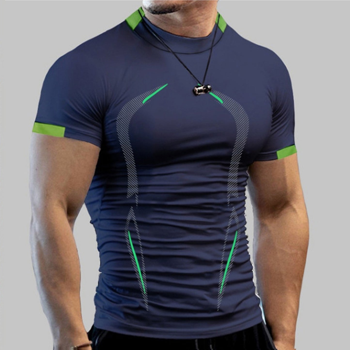 Summer Gym Shirt Sport T Shirt Men Quick Dry Running Shirt Men Workout Tees Fitness Tops Oversized Short Sleeve T-shirt Clothes