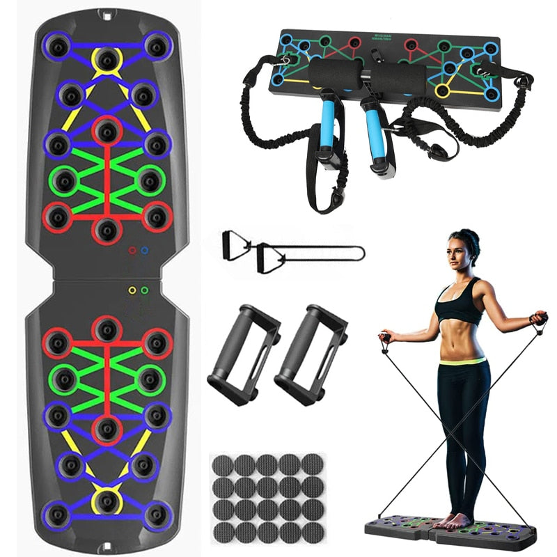 Folding Push-up Board Multifunctional Abdominal Muscle Enhancement Muscle TrainingGym Sports Portable Fitness Equipment