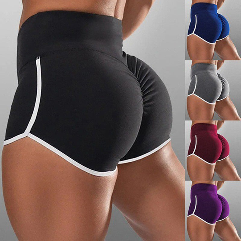 Sport Shorts Women Elasticated Seamless Fitness Leggings Push Up Gym Yoga Run Training Tights Pants Sexy Large Size Short 5XL