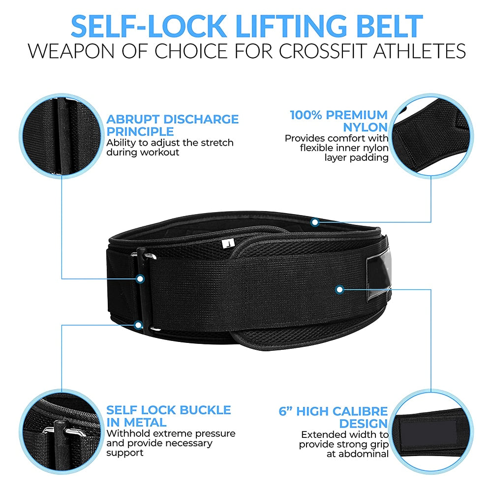 Weight Lifting Belts for Men Women - Weight Lifting Core &amp; Lower Back Support Workout Waist Belt for Fitness Powerlifitng