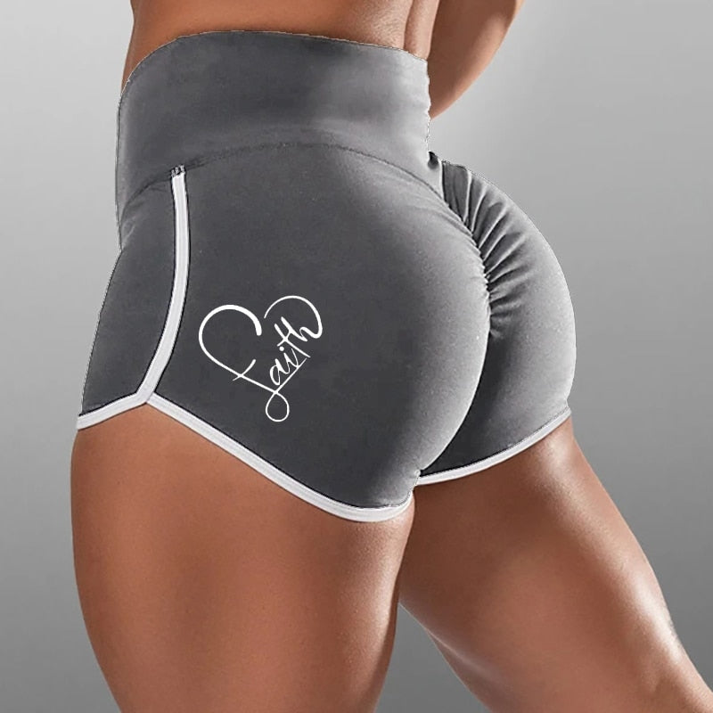 Sports Shorts Women Elastic Seamless Fitness Leggings Push Up Gym Yoga Run Training Tights Sweatpants Sexy Large Women's Shorts